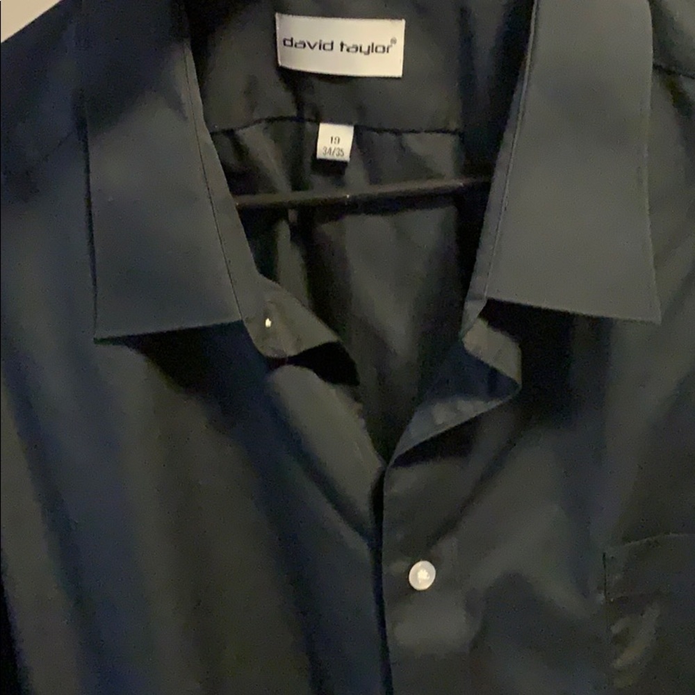 David Taylor long-sleeve button up shirt 19 34/35